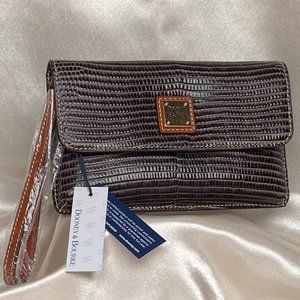 Embossed Lizard Milly Wristlet